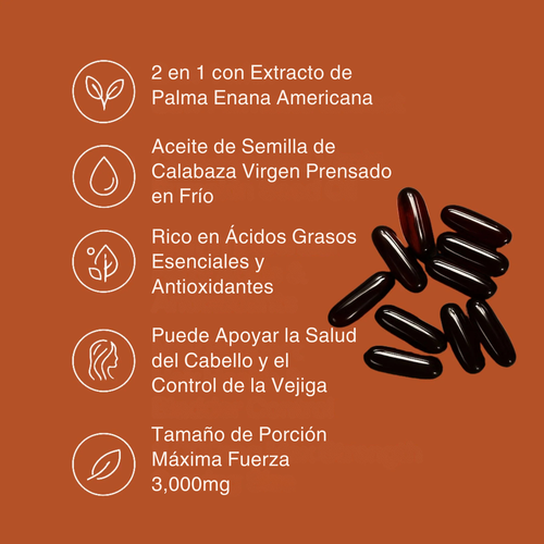 Cápsulas de Aceite de Semilla de Calabaza Velmira™