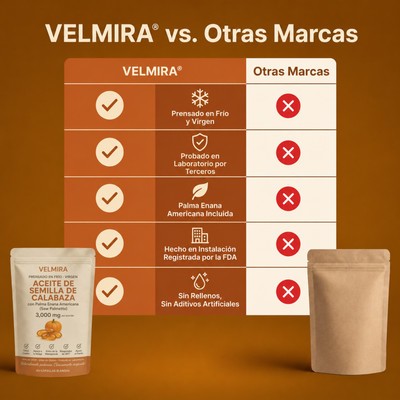Cápsulas de Aceite de Semilla de Calabaza Velmira™