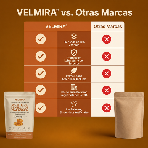 Cápsulas de Aceite de Semilla de Calabaza Velmira™