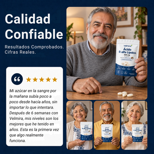 Ácido R-Alfa Lipoico — 600mg Cápsulas Blandas de R-Forma Pura
