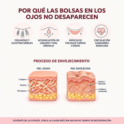 ReLumen® 2 en 1 Terapia de Luz Roja + EMS Para Eliminar las Bolsas de los Ojos