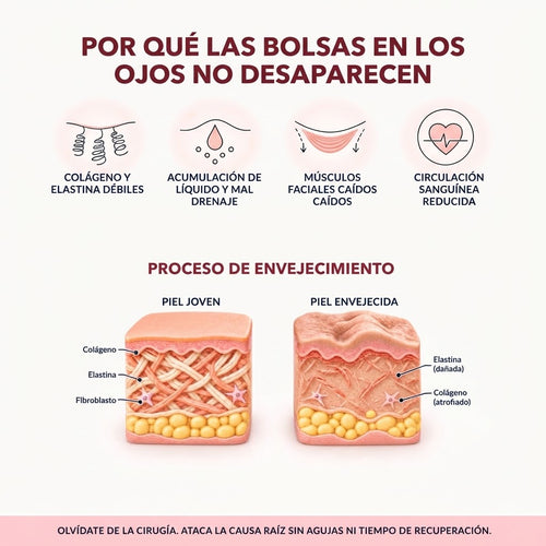 ReLumen® 2 en 1 Terapia de Luz Roja + EMS Para Eliminar las Bolsas de los Ojos